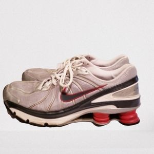 NIKE Shox Turbo VII 11.5 Gray Navy Red